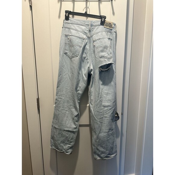 Levi’s Silver Tab 94 Baggy Jean Women Sz 30x31 Distressed Denim Box A - Picture 5 of 7
